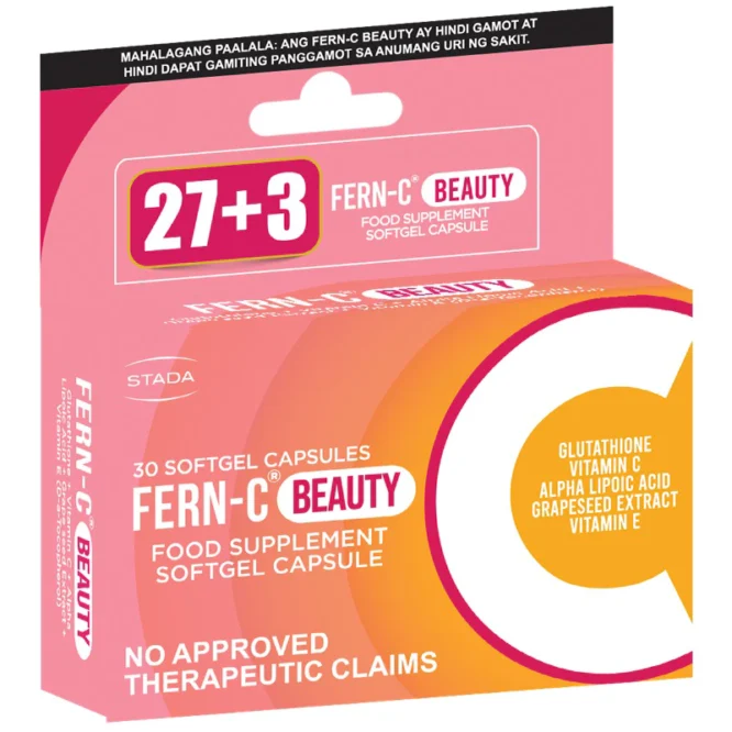 FERN-C Beauty Glutathione with Alpha Lipoic Acid, Grape Seed Extract, Vitamin C and Vitamin E - Image 9